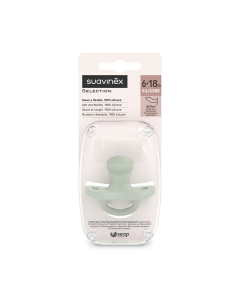 Suzeta anatomica din silicon SX Pro Colour Essence, 6-18 luni, albastru, 1 bucata, Suavinex