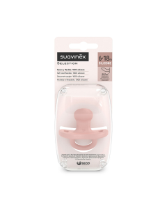 Suzeta anatomica din silicon SX Pro Colour Essence, 6-18 luni, nude, 1 bucata, Suavinex