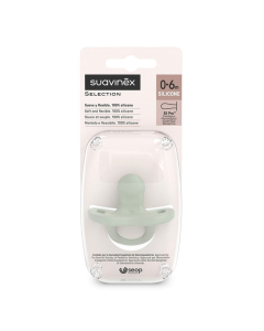 Suzeta fiziologica din silicon Colour Essence, 0-6 luni, verde, Suavinex