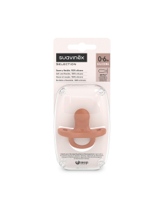Suzeta fiziologica SX Pro Colour Essence, 0-6 luni, Rosu Caramida, 1 bucata, Suavinex