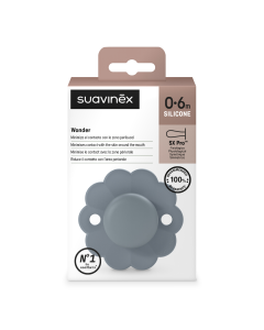 Suzeta fiziologica din silicon SX Pro Wonder, 0 - 6 luni, Albastru Marin, 1 buc, Suavinex
