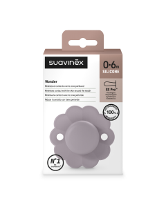 Suzeta fiziologica din silicon SX Pro Wonder, 0 - 6 luni, Lavanda, 1 buc, Suavinex
