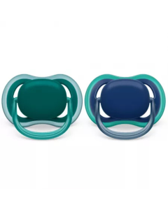 Suzete ultra air, 6-18 luni, 2 bucati, verde/albastru, SCF085/31, Avent