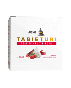 Ceai de fructe rosii Tabieturi, 12 plicuri, Alevia