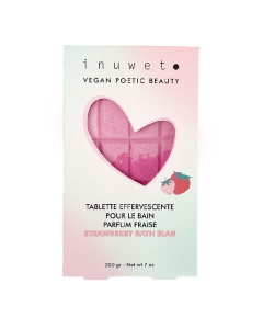 Tableta efervescenta pentru baie, cu parfum de capsuni, 200g, Inuwet