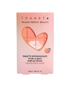 Tableta efervescenta pentru baie, cu parfum de piersica, 200g, Inuwet