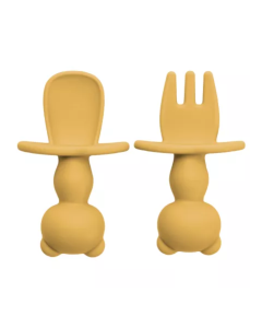 Set Tacamuri din silicon The Little Bear, 6 luni+, Honey, Appekids