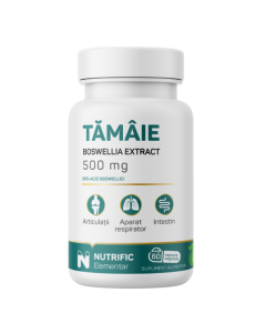 Tamaie Boswellia Extract 500mg, 60 capsule vegetale, Nutrific