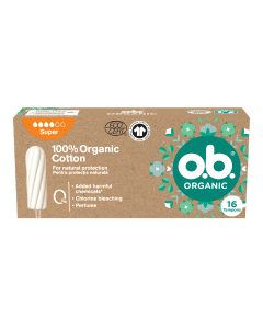 Tampoane Organic Super, 16 bucati, OB