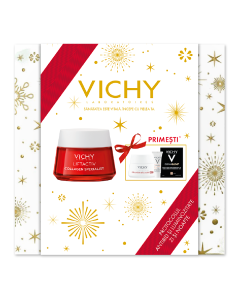 Trusa Xmas Crema de zi antirid pentru toate tipurile de ten Liftactiv Collagen Specialist, 50 ml, Vichy