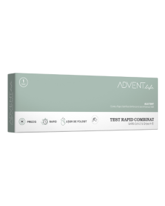 Test rapid combo 3 in 1 pentru Gripa A/B si Covid 19, Advent Life, 1 bucata