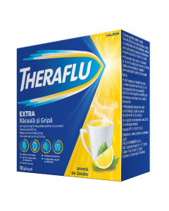 Theraflu extra raceala si gripa, 10 plicuri