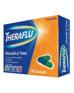 Theraflu Raceala si Tuse, 16 capsule