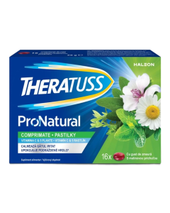 Theratuss Natural, 16 comprimate de supt