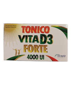 Tonico Vita D3 Forte 4000UI, 30 comprimate, Terapia