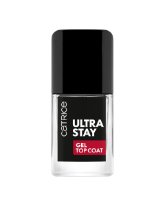 Top coat cu efect de gel Ultra Stay, Gel Transparent, 10.5 ml, Catrice
