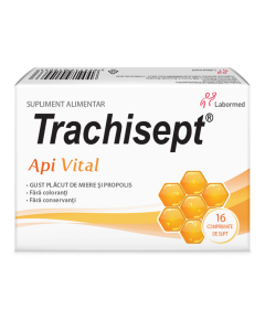 Trachisept Api Vital, 16 comprimate de supt