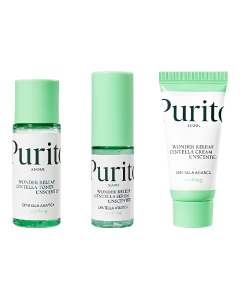 Mini Kit Set Wonder Releaf Centella Unscented, 30*15*15 ml, Purito