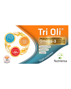 Ulei de peste Tri Oli, 30 capsule moi, Antibiotice SA