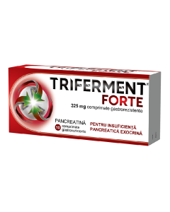 Triferment Forte, 325 mg, 10 comprimate gastrorezistente, Biofarm