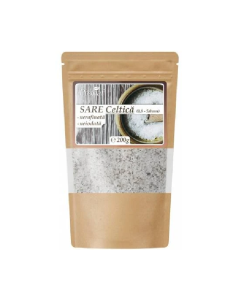 Sare celtica grunjoasa, nerafinata, neiodata, 200g, Pronat