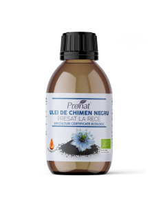 Ulei Bio din chimen negru presat la rece, 100 ml, Pronat