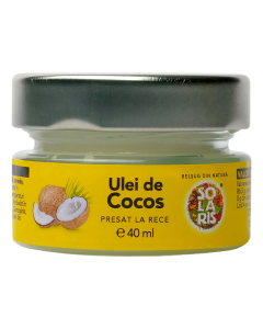 Ulei de cocos presat la rece, 40ml, Solaris