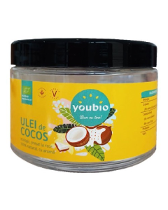 Ulei de Cocos Bio presat la rece youbio, 500 ml, Adams Vision