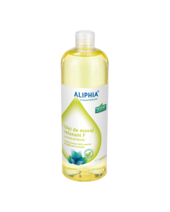 Ulei de masaj relaxant F cu miros de lamaie, 1000ml, Aliphia