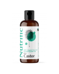 Ulei de ricin organic presat la rece, 50ml, Nutrific