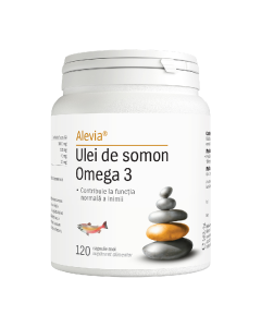 Ulei de somon Omega 3, 120 capsule, Alevia
