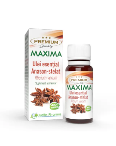 Ulei esential Anason-Stelat Maxima, uz intern, 10 ml, Justin Pharma