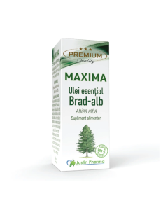 Ulei esential de brad alb Maxima, uz intern, 10 ml, Justin Pharma
