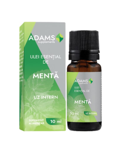 Ulei esential de Menta, 10 ml, Adams 