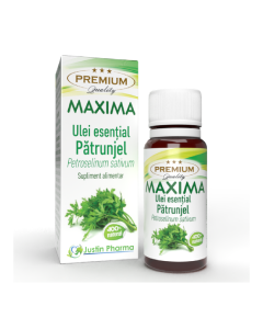 Ulei esential de patrunjel Maxima, uz intern, 10 ml, Justin Pharma