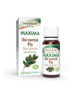 Ulei esential de pin Maxima, uz extern, 10 ml, Justin Pharma
