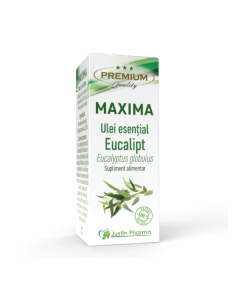 Ulei esential de Eucalipt Maxima, 10 ml, Justin Pharma
