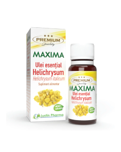 Ulei esential Helichrysum, uz intern, 10 ml, Justin Pharma