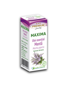 Ulei esential de menta Maxima, uz intern, 10 ml, Justin Pharma