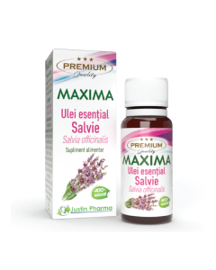Ulei esential Salvie, uz intern, 10 ml, Justin Pharma