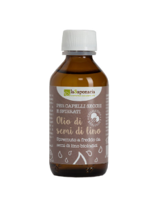 Ulei organic de seminte de in pentru par uscat si fragil, 100ml, La Saponaria