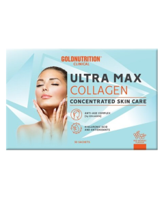 Supliment anti-age Ultra Max Collagen, 30 plicuri, Gold Nutrition