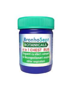 Unguent Chest Rub Decongestionant BronhoSept, 25 g, Justin Pharma