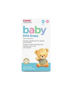 Milestones® Baby™ DHA Drops, Picaturi cu DHA pentru bebelusi, 60 ml, GNC