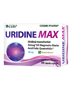 Uridine Max, 250 mg, 30 capsule vegetale, Cosmo Pharm