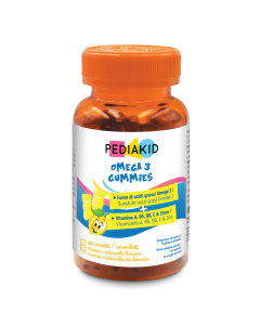 Ursuleti gumati cu Omega 3, 60 jeleuri, Pediakid
