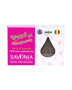 Sampon Solid Natural Urzica si Rozmarin, 90g Savonia