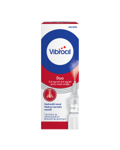 Vibrocil Duo spray nazal solutie, 0,5 mg/ml + 0,6 mg/ml, 10 ml, Haleon