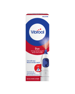 Vibrocil Duo 0,5 mg/ml + 0,6 mg/ml spray nazal, solutie, 10 ml, Haleon