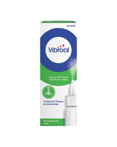 Vibrocil spray nazal, solutie, 2,5 mg/ 0,25 mg/ml, 15 ml, Haleon